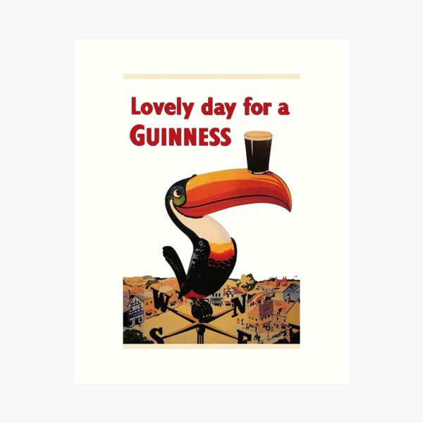 Lovely Day for A Guinness Vintage Beer Ads Art Print