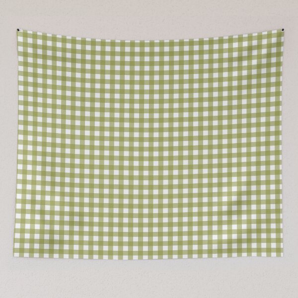 Aperçu de l'œuvre motif vichy vert olive créée et vendue par ImagineKaye.