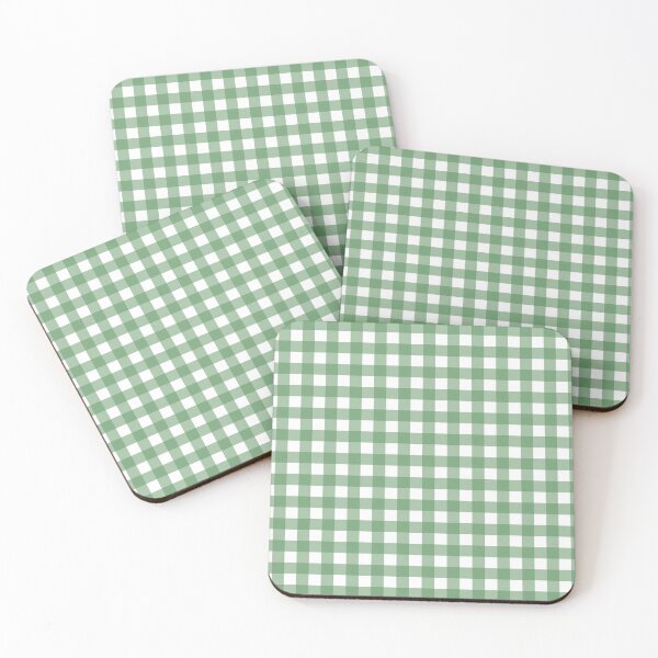 Item preview, forest green gingham patterned designed and sold by ImagineKaye.
