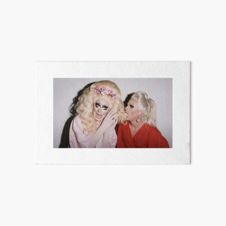 katya eating trixie's hair Art Board Print