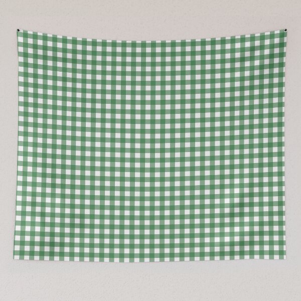 Item preview,  green gingham patterned designed and sold by ImagineKaye.
