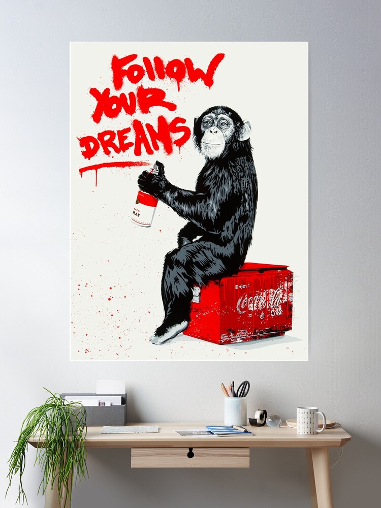 額装品/Follow Your Dreams/バンクシー/ポスター Banksy Poster Follow Your Dreams - Posters buy now in the