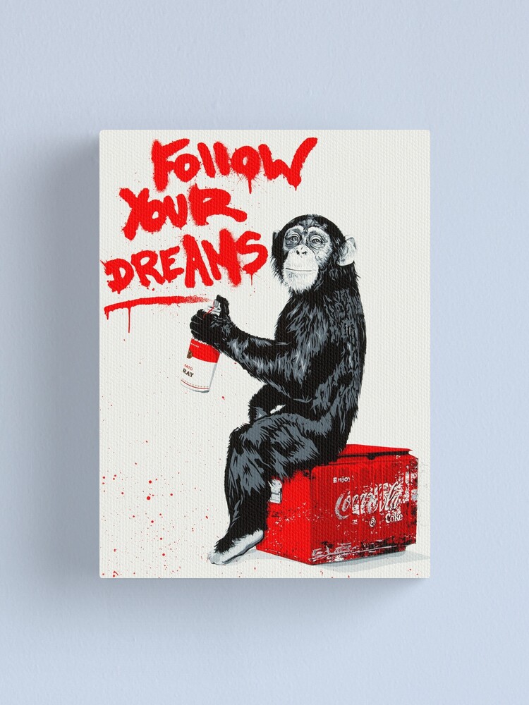 Banksy 3 Singes Toile Mur Art Affiches et Impressions Gorille