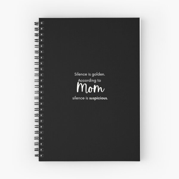 Item preview, Mom acronym, Silence is golden. According to mom, silence is suspicious, Gift For Mom designed and sold by Amalzaki.