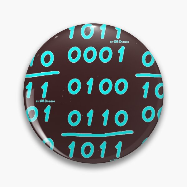 Item preview, Dual binary number system turquoise EDP program computer network designed and sold by G-M-Designs.