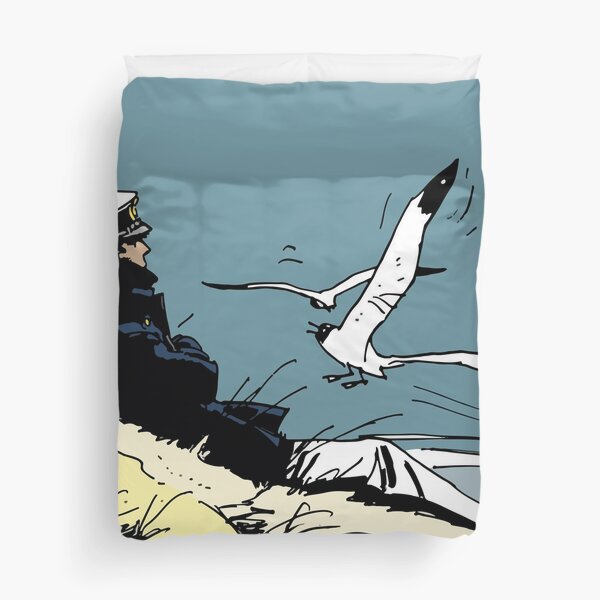 Corto Maltese on the shore Duvet Cover