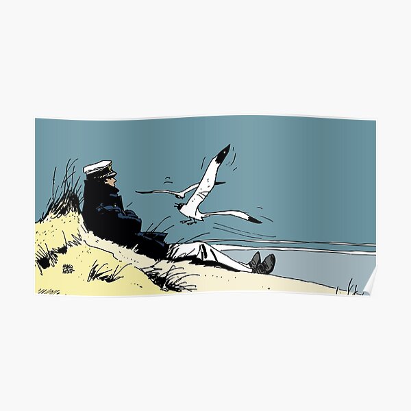 Corto Maltese on the shore Poster