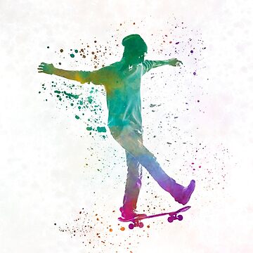 Lámina artística for Sale con la obra «Hombre patineta 07 en