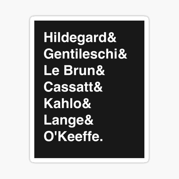 Artikel-Vorschau von Frauen der Kunstgeschichte, designt und verkauft von Alohammora.
