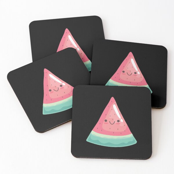 Item preview, Japanese Kawaii Cute Smiley Face - Watercolor Watermelon  designed and sold by crazycollective.