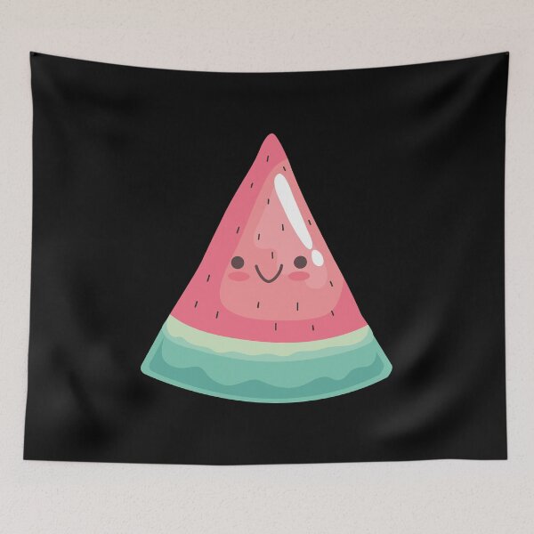 Item preview, Japanese Kawaii Cute Smiley Face - Watercolor Watermelon  designed and sold by crazycollective.