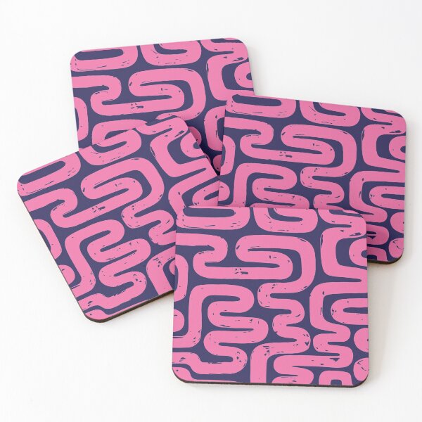 Item preview, Abstract Hand Drawn Pattern (Pink & Blue) | USELESS MADALA designed and sold by Useless-Madala.