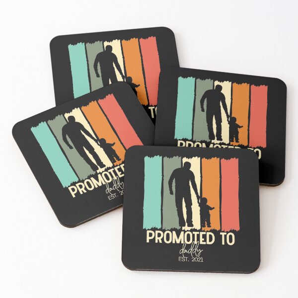 Item preview, Promoted to daddy retro | New dad in 2021  |  First Father's day gift designed and sold by Violet Treasures.