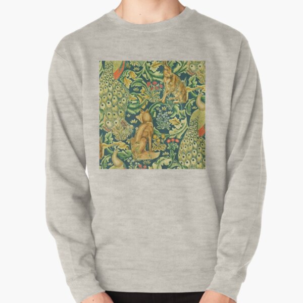 William Morris standen forest -teal Pullover Sweatshirt