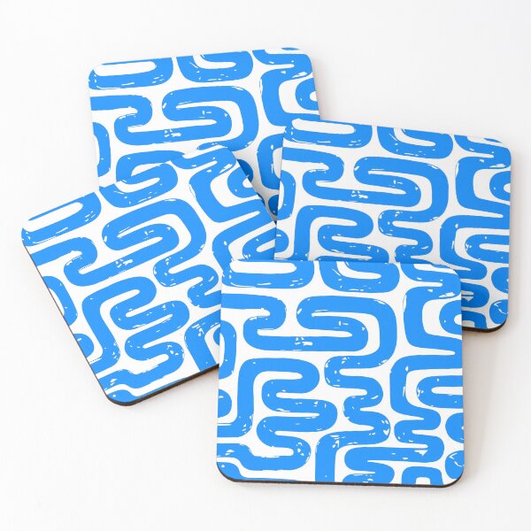 Item preview, Abstract Hand Drawn Pattern (Blue & White) | USELESS MADALA designed and sold by Useless-Madala.