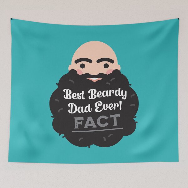 Item preview, Best (Black) Beardy Dad Ever **FACT** designed and sold by VicEllisArt.