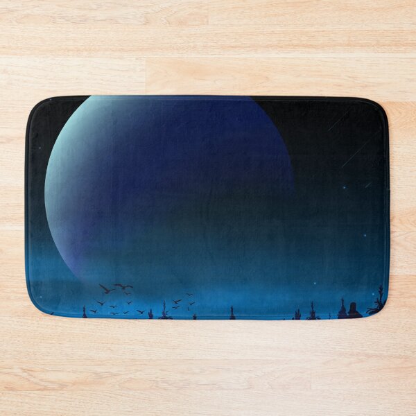 Item preview, Forest In Night time Landscape With The Moon Background designed and sold by JTS STORE.