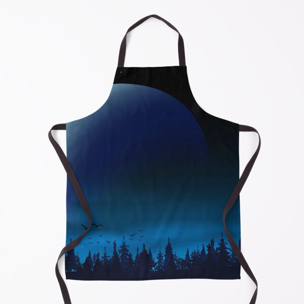 Item preview, Forest In Night time Landscape With The Moon Background designed and sold by JTS STORE.