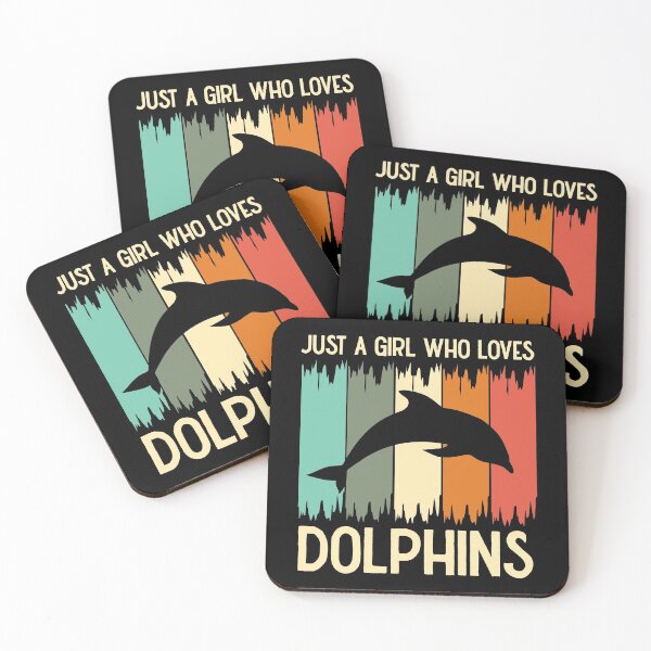 Item preview, Just a girl who love Dolphins Retro | Dolphins lover Gifts designed and sold by Violet Treasures.