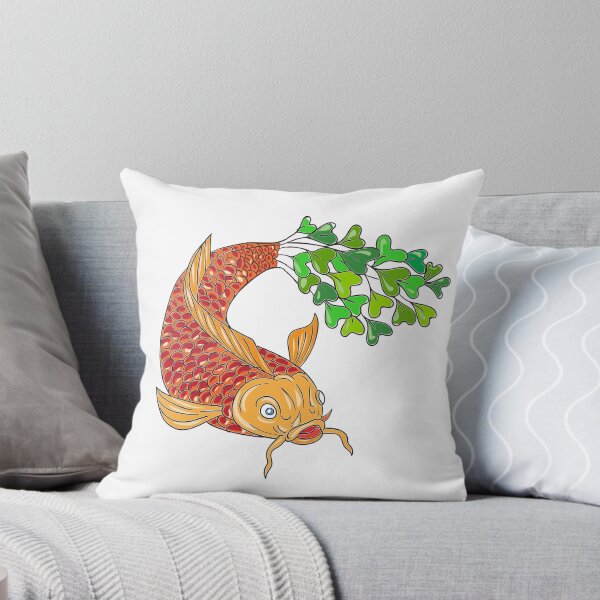 Item preview, Koi Nishikigoi Carp Fish Microgreen Tail Drawing designed and sold by patrimonio.