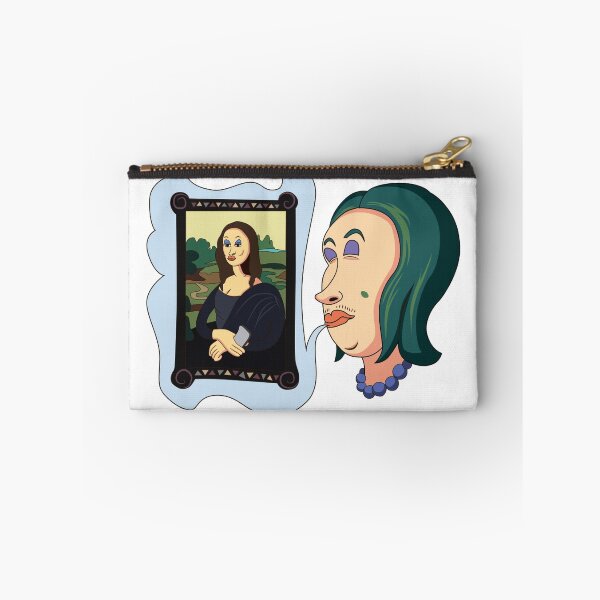 Item preview, Woman dreaming herself as Mona Lisa designed and sold by stickerium.