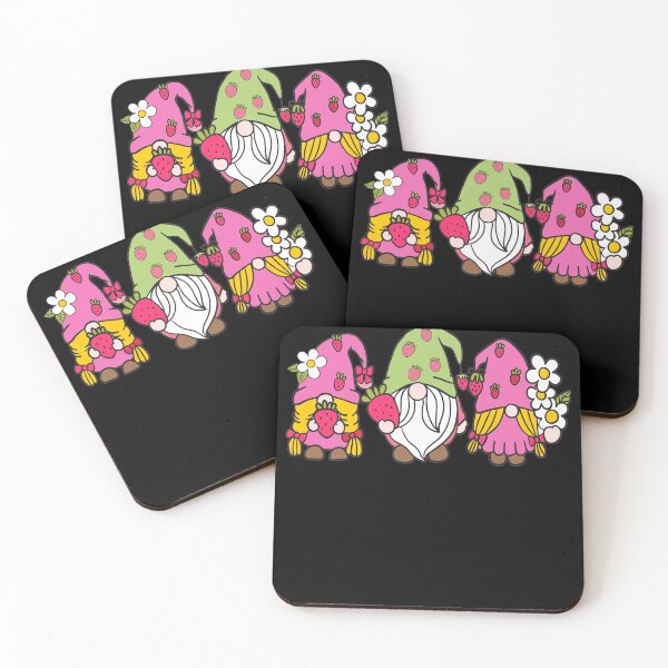 Item preview, 3 Strawberry Gnomes Spring Midsummer Gnomies  designed and sold by funnytshirtemp.