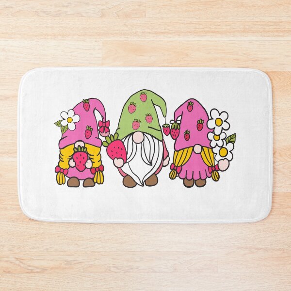 Item preview, 3 Strawberry Gnomes Spring Midsummer Gnomies  designed and sold by funnytshirtemp.