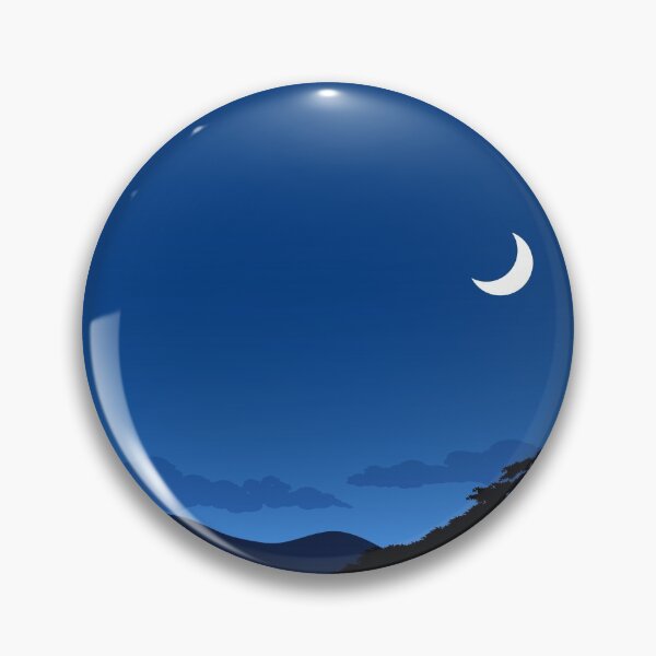Item preview, Night Illustration With The River And Moon designed and sold by JTS STORE.