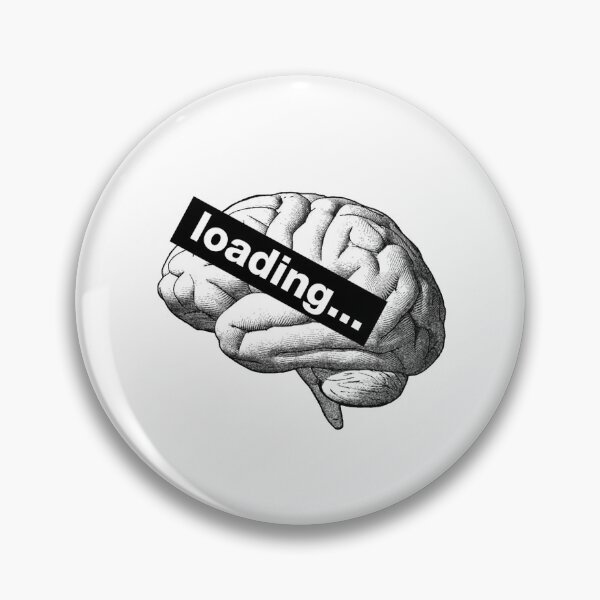 Item preview, Loading brain sticker with retro medical vibe designed and sold by WalkOnLife.