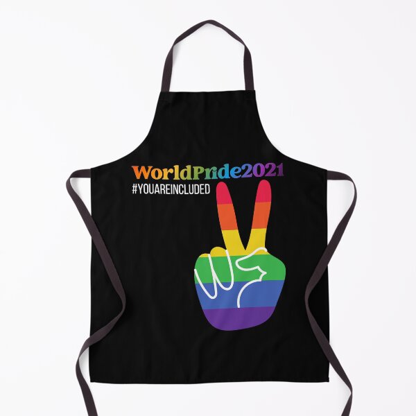Item preview, WorldPride Gay Pride Month 2021 Rainbow Peace Sign #YouAreIncluded designed and sold by 1stAmendMerch.