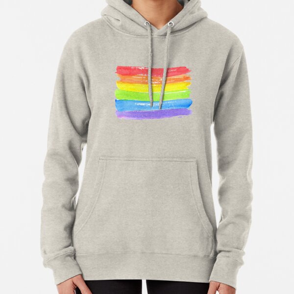 LGBT parade flag, gay pride symbol Pullover Hoodie