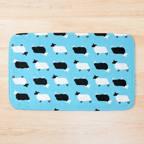 Item preview, Sheep black and white pattern counting sheep designed and sold by lucky-fern.