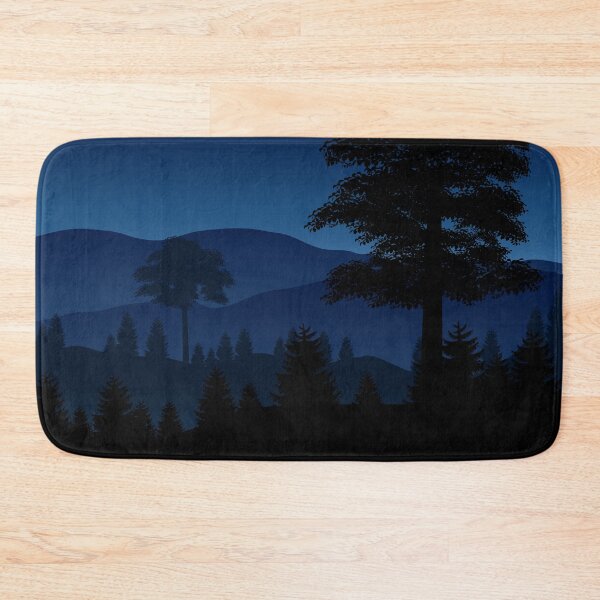 Item preview, Night Time Forest With Mountain Background designed and sold by JTS STORE.