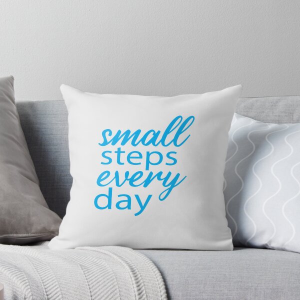 Item preview, small steps every day, motivational quote design designed and sold by adjamine.