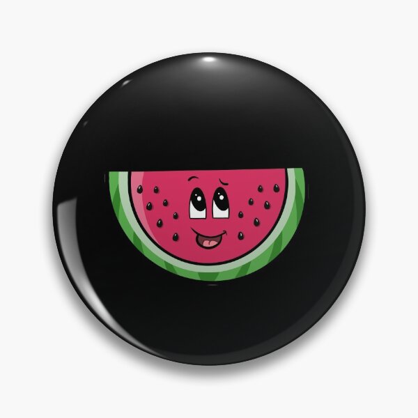 Artikelvorschau, Cute Watermelon Cartoon black background entworfen und verkauft von LEFDDesigns.