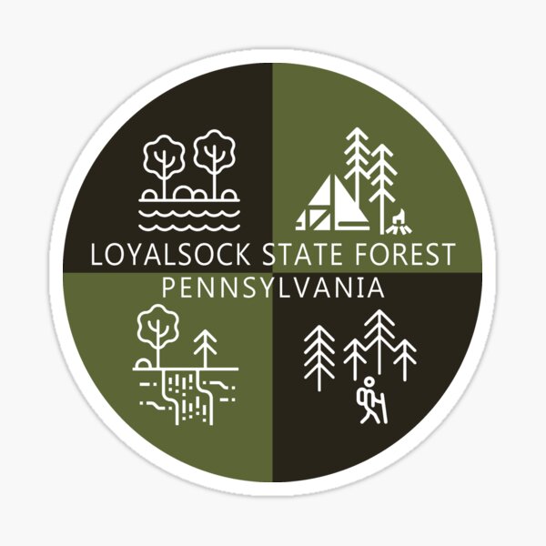 Item preview, Loyalsock State Forest Shield Logo designed and sold by VanyaKar.