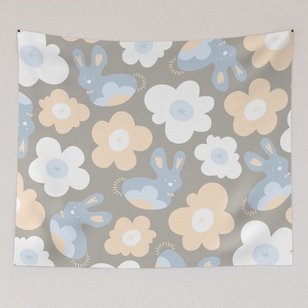 Item preview, Whimsical Boy Baby Bunny And Daisies II designed and sold by fatfatin.