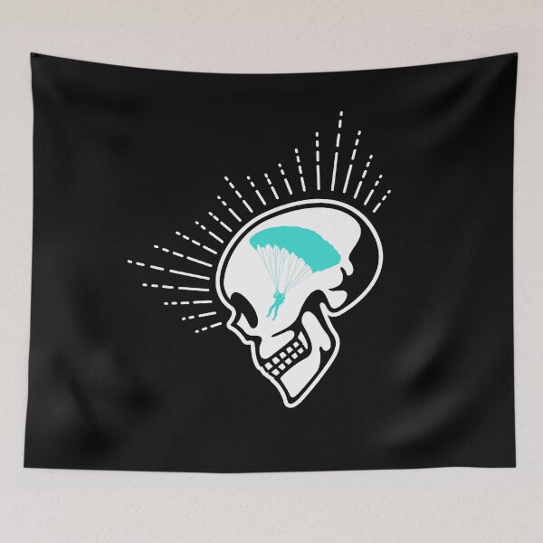 Item preview, Parachute Skull Skydiver Skydiving designed and sold by MooonTees.