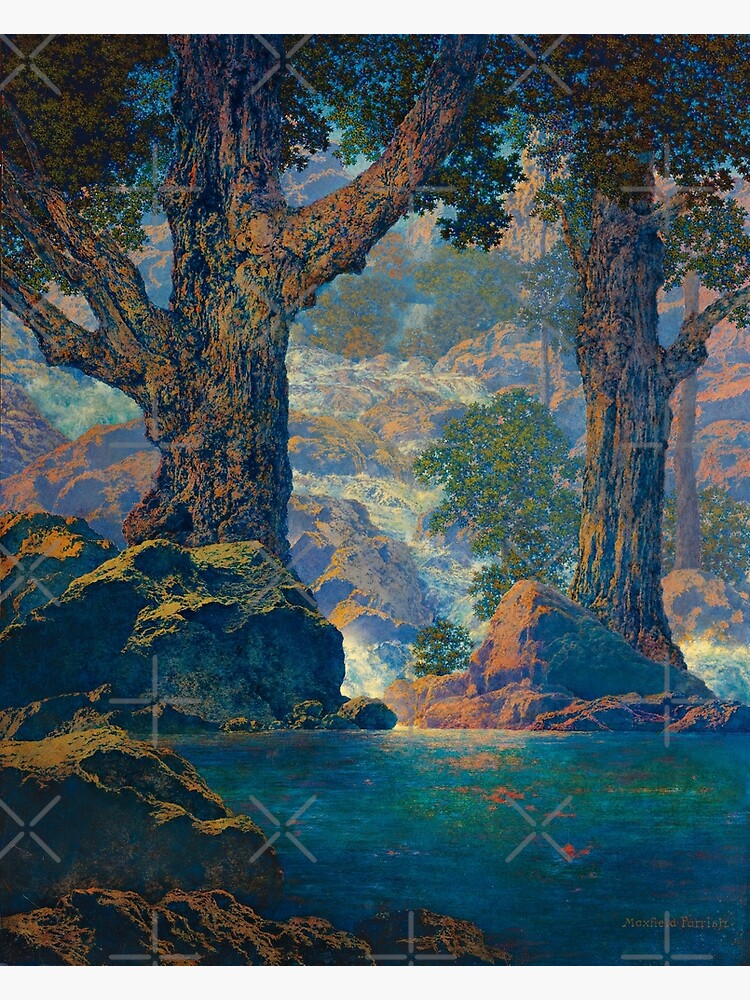 Discover Maxfield Parrish. Cascades (Quiet Solitude) Premium Matte Vertical Poster