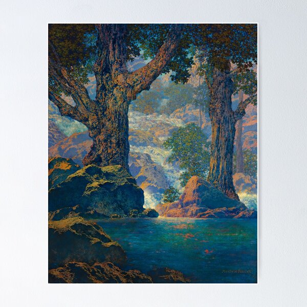Item preview, Maxfield Parrish. Kaskaden (Stille Einsamkeit) designed and sold by likiska.
