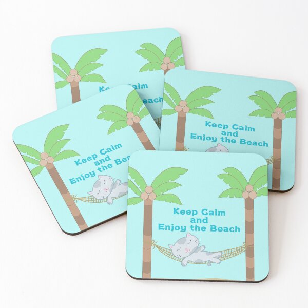 Item preview, Cat in hammock at the beach designed and sold by de-creartique.