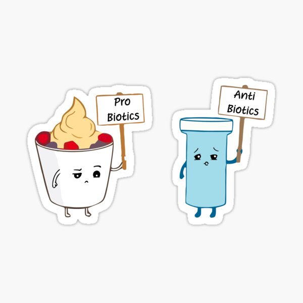 Item preview, Probiotics vs Antibiotics designed and sold by labstud.