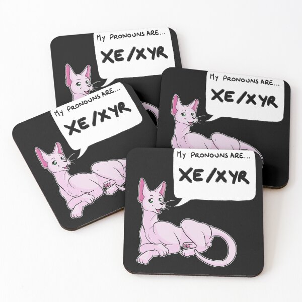 Item preview, Pronoun Cat - Xe/Xyr designed and sold by Cat Herd.