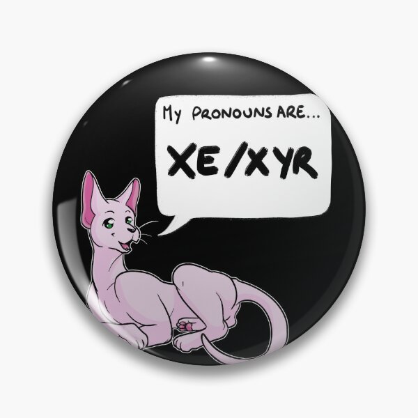 Item preview, Pronoun Cat - Xe/Xyr designed and sold by Cat Herd.