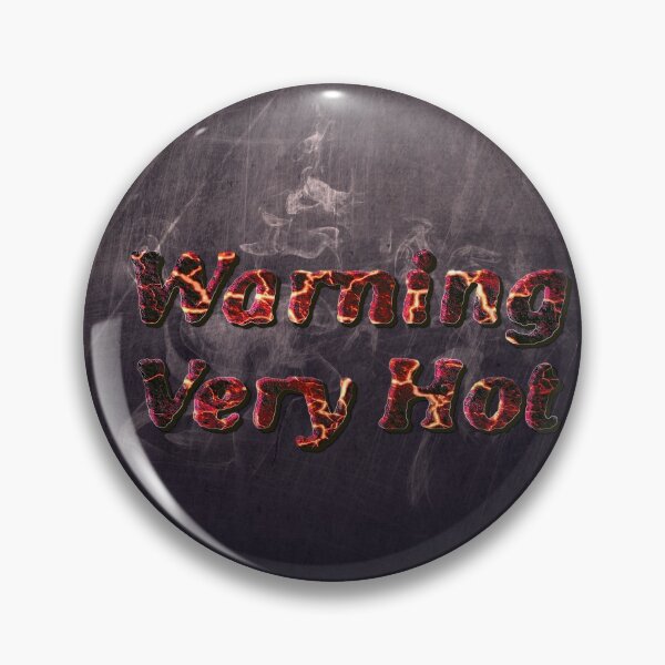 Item preview, Warning Very Hot Label : Molten Lava Text designed and sold by OnigiriDoctor.