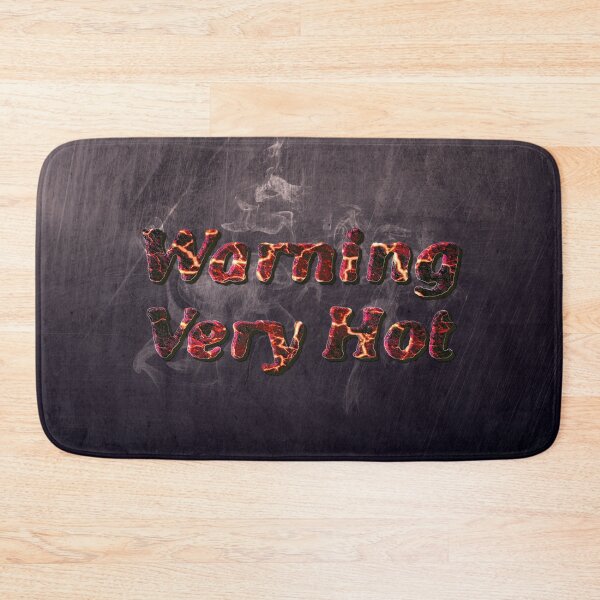 Item preview, Warning Very Hot Label : Molten Lava Text designed and sold by OnigiriDoctor.