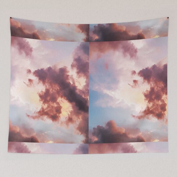Item preview, Red clouds and blue sky-dust cloud designed and sold by Mammanation.