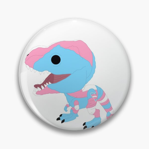 Artikelvorschau, Rosa und blaue T-Rex-Funko-Pop-Grafik entworfen und verkauft von GreenDragon19.