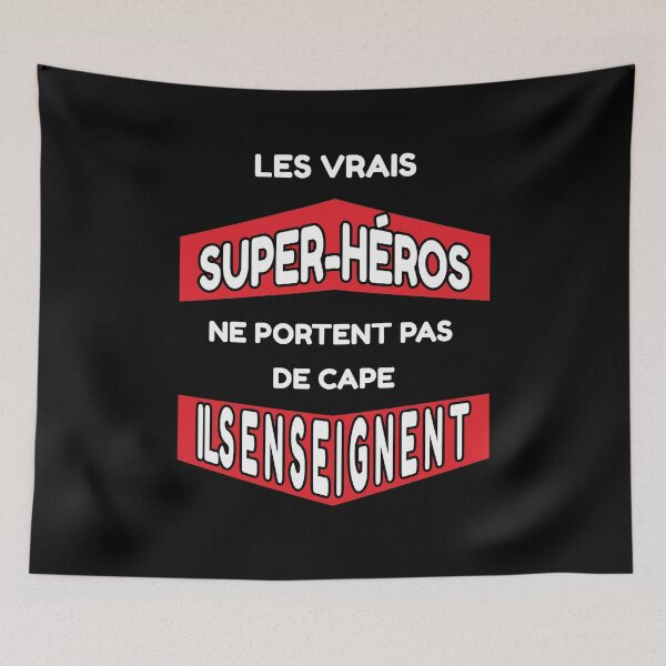 Item preview, les vrais super-héros ne portent pas de cape, ils enseignent - Cadeau drôle pour les professeurs et les enseignants designed and sold by thegiftedadult.