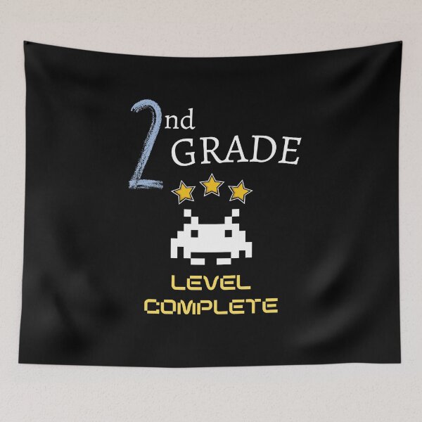 Item preview, Second Grade Level Complete New High Score - 2nd Grade Level Cleared designed and sold by For the love of Pixels.